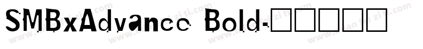 SMBxAdvance Bold字体转换